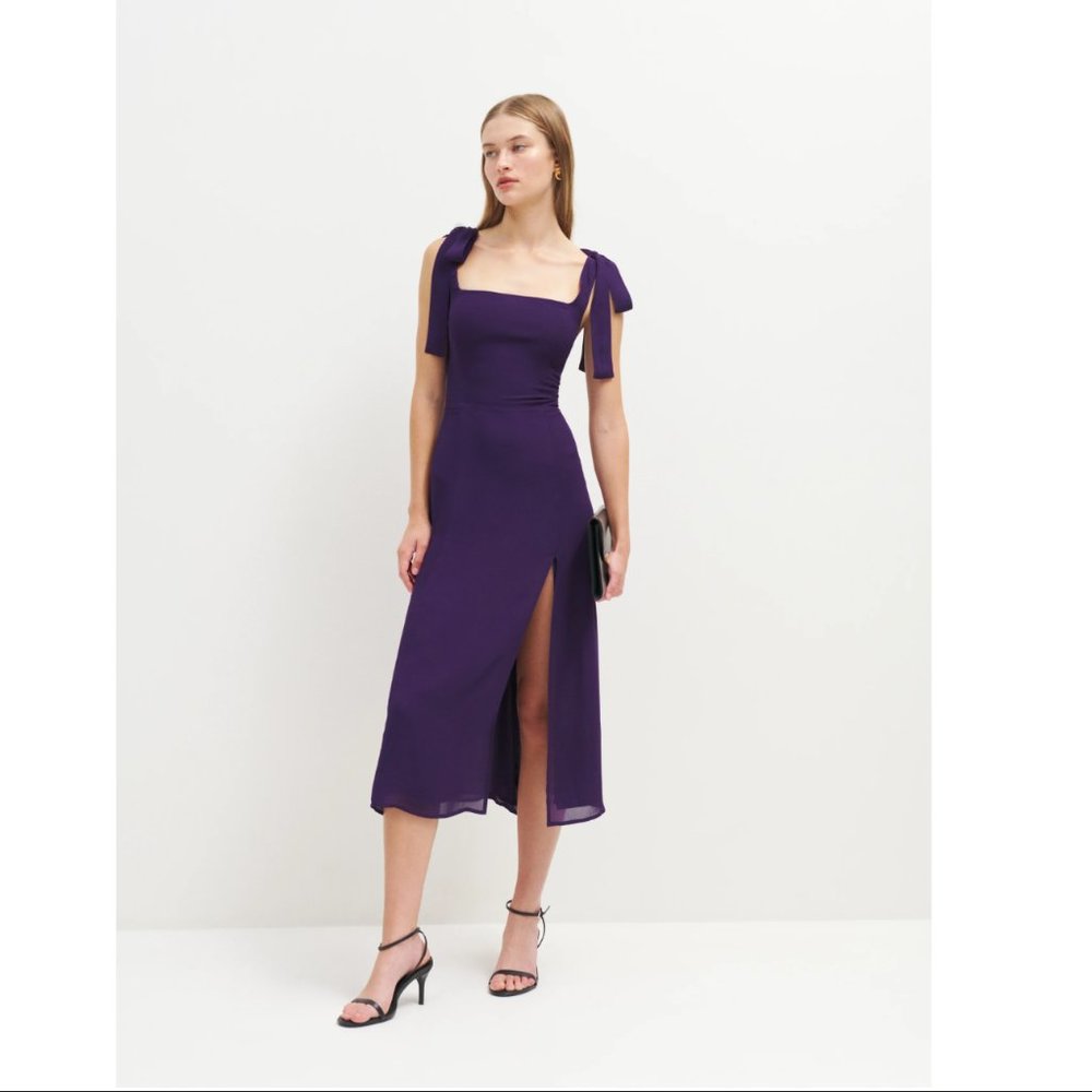 Reformation Twilight Dress - Raisin - Picture 5 of 7